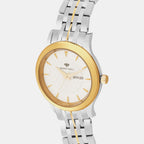 Women Quartz Silver Dial Analog Metal Watch L8500D-M1203