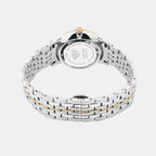 Women Quartz White Dial Analog Metal Watch L8500D-M1303