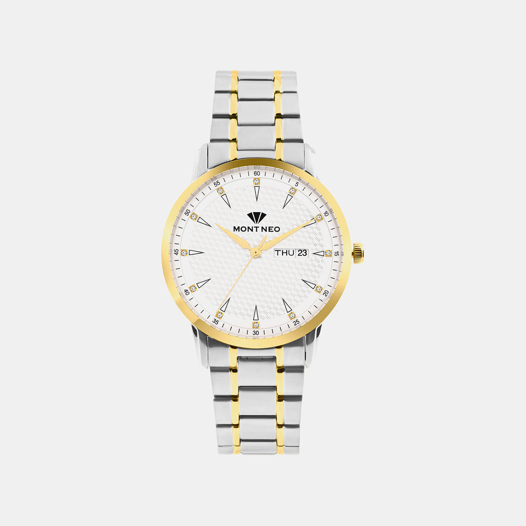 Women Quartz Silver Dial Analog Metal Watch L8505D-M1203