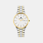Women Quartz Silver Dial Analog Metal Watch L8505D-M1203