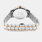Women Quartz Blue Dial Analog Metal Watch L8505D-M1305