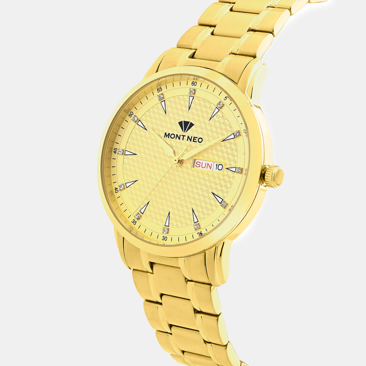 Women Quartz Gold Dial Analog Metal Watch L8505D-M2209