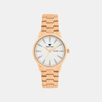 Women Quartz Silver Dial Analog Metal Watch L8505D-M3303