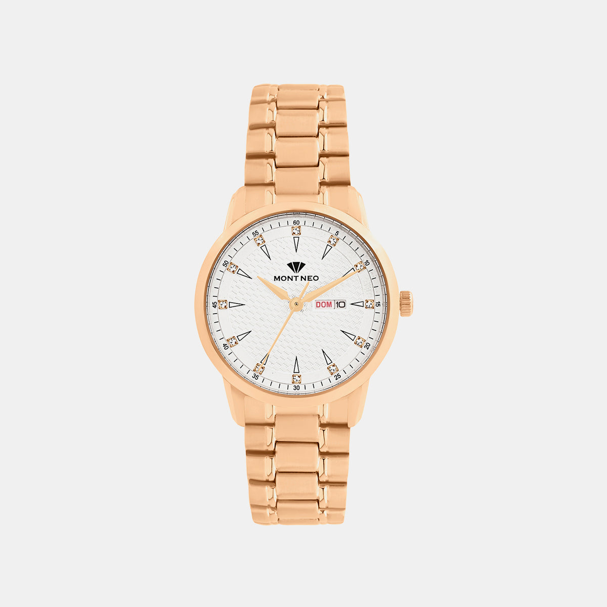 Women Quartz Silver Dial Analog Metal Watch L8505D-M3303