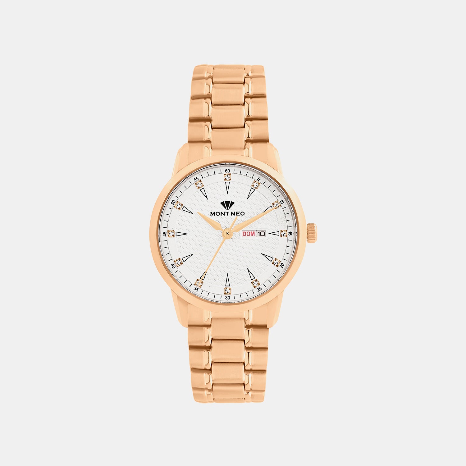 Women Quartz Silver Dial Analog Metal Watch L8505D-M3303