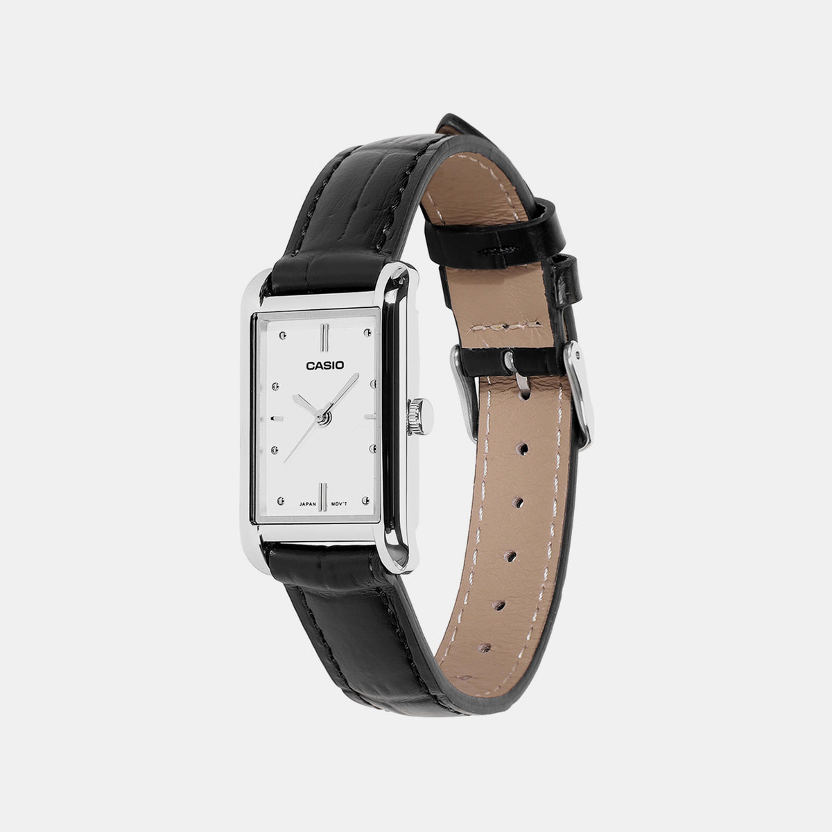 Women Quartz White Dial Analog Leather Watch A2556