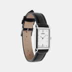 Women Quartz White Dial Analog Leather Watch A2556