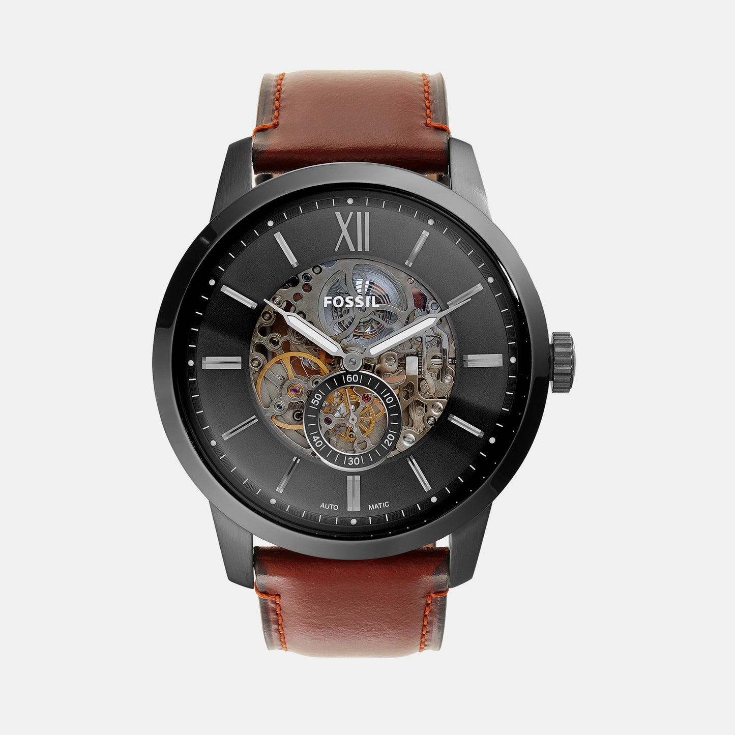 Male Grey Analog Leather Watch ME3181