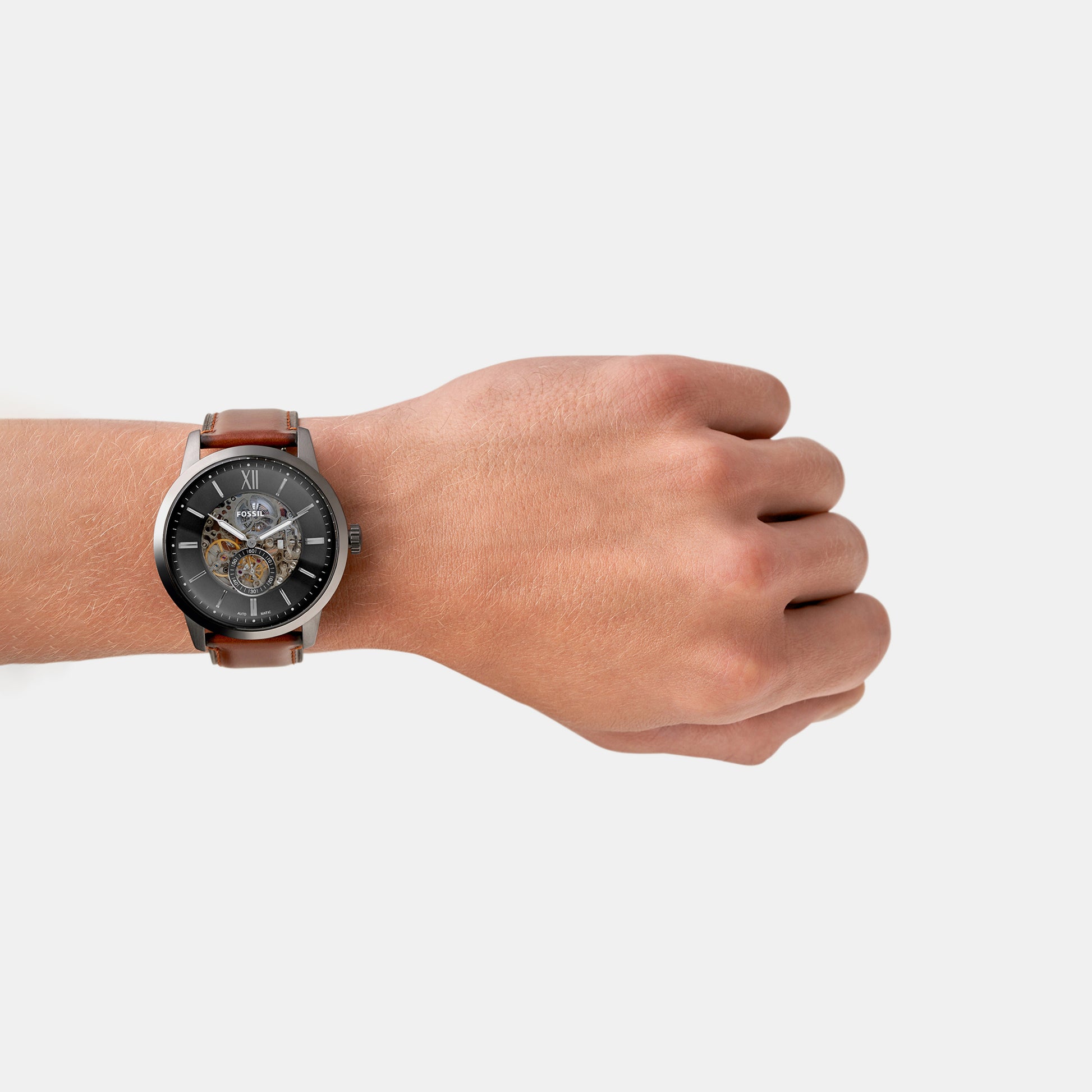 Townsman Automatic Fossil Townsman Me3181 Men's Grey Analog