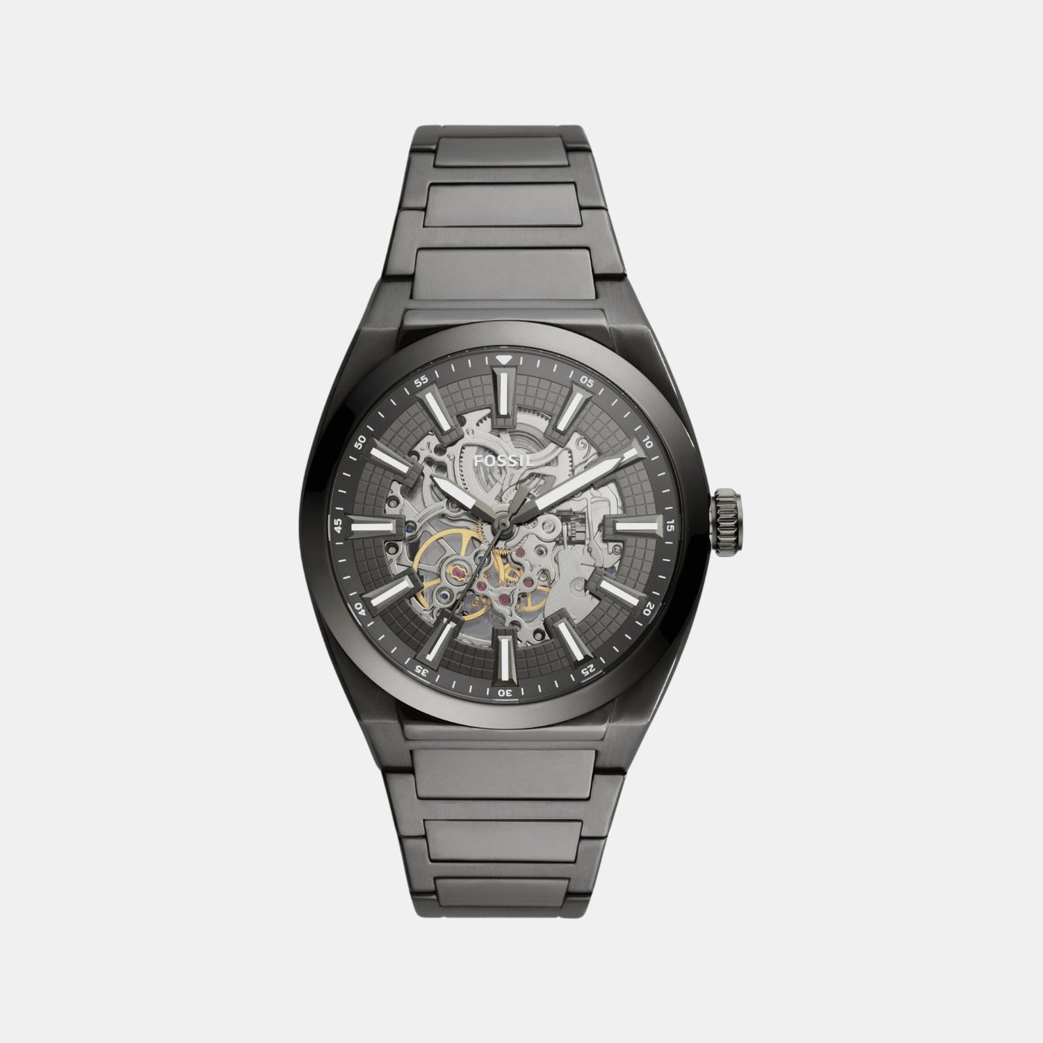 Everett Men Automatic Grey Dial Analog Stainless Steel Watch ME3206
