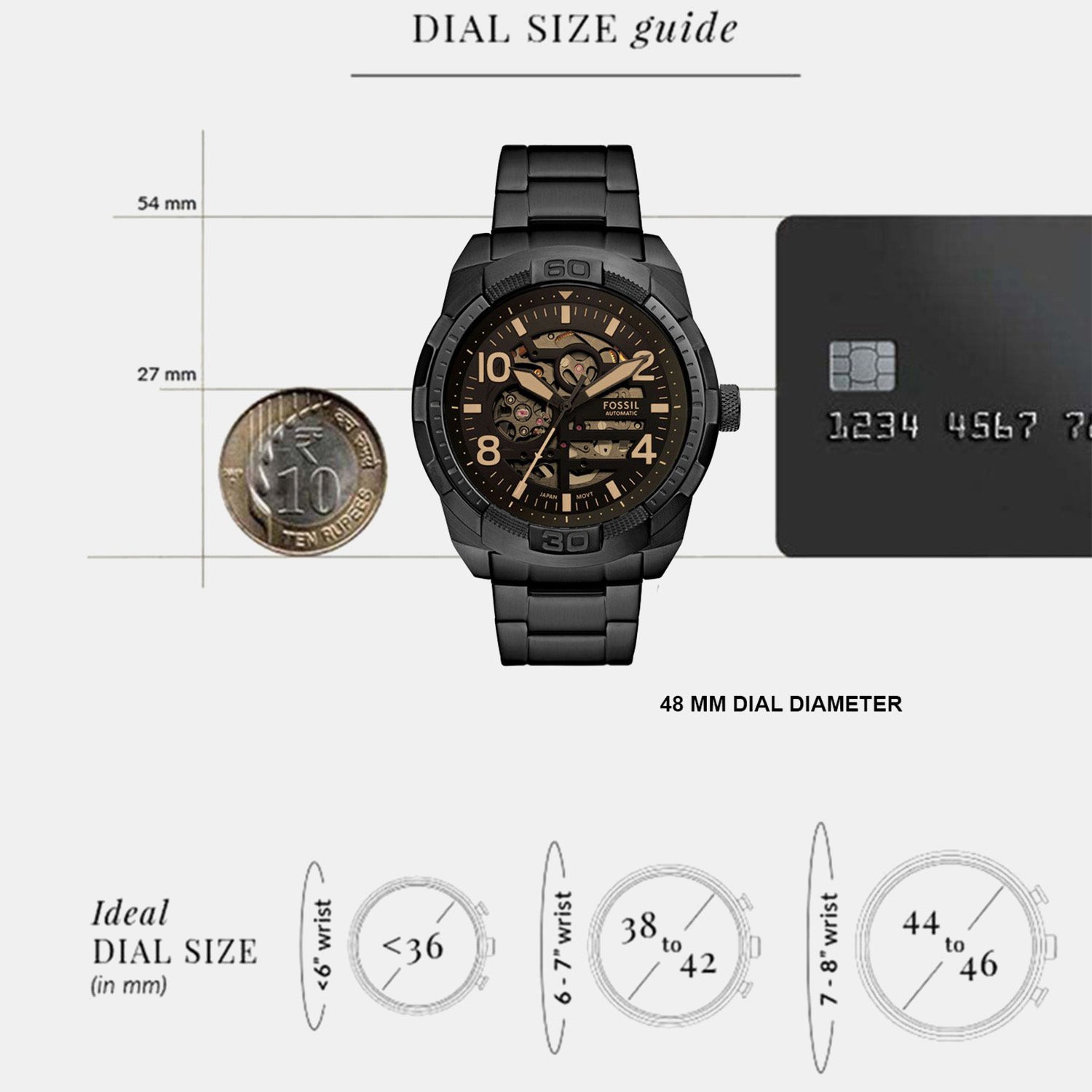 Bronson Men Automatic Black Dial Analog Stainless Steel Watch ME3256