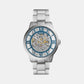 Men Automatic Blue Dial Analog Stainless Steel Watch ME3260