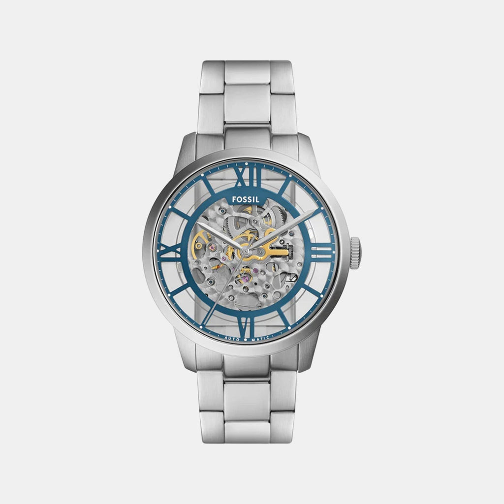 Towns Men Automatic Blue Dial Analog Stainless Steel Watch ME3260