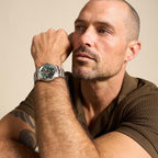 Fossil Heritage Men Automatic Green Dial Analog Stainless Steel Watch ME3262