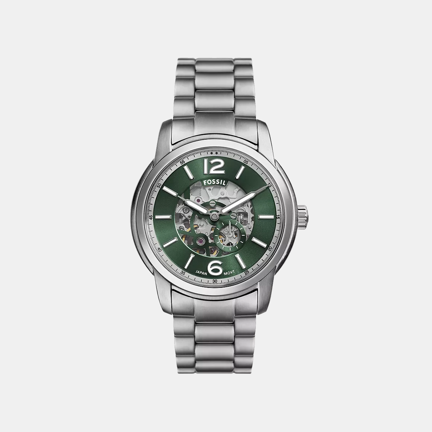 Heritage Men Automatic Green Dial Analog Stainless Steel Watch ME3262