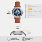 Fossil 43 mm Brown Automatic watch