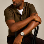 Fossil Heritage Men Automatic Cream Dial Analog Leather Watch ME3264