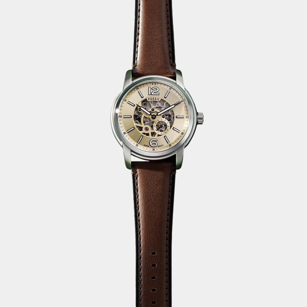 Fossil Leather Cream watch