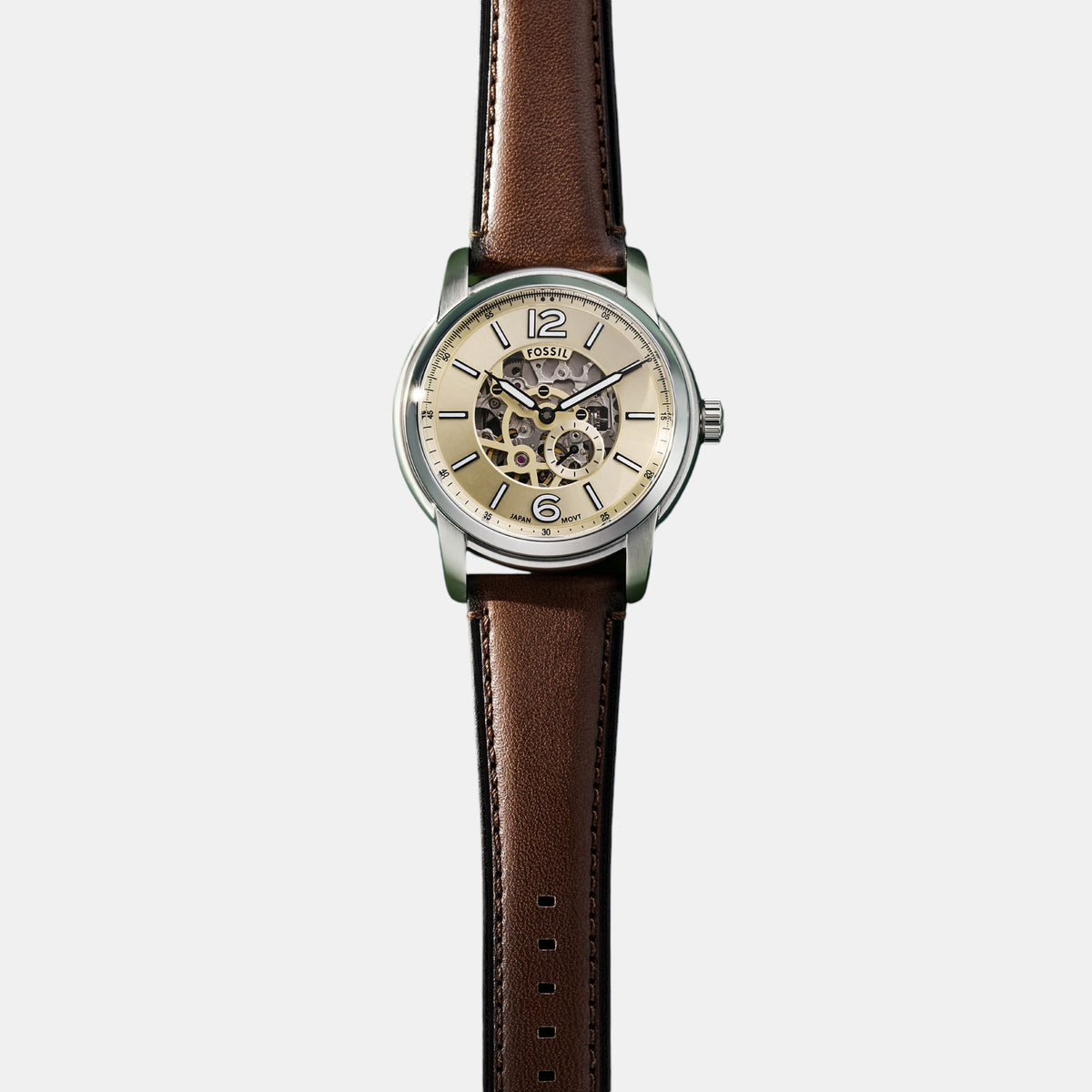 Fossil Leather Cream watch