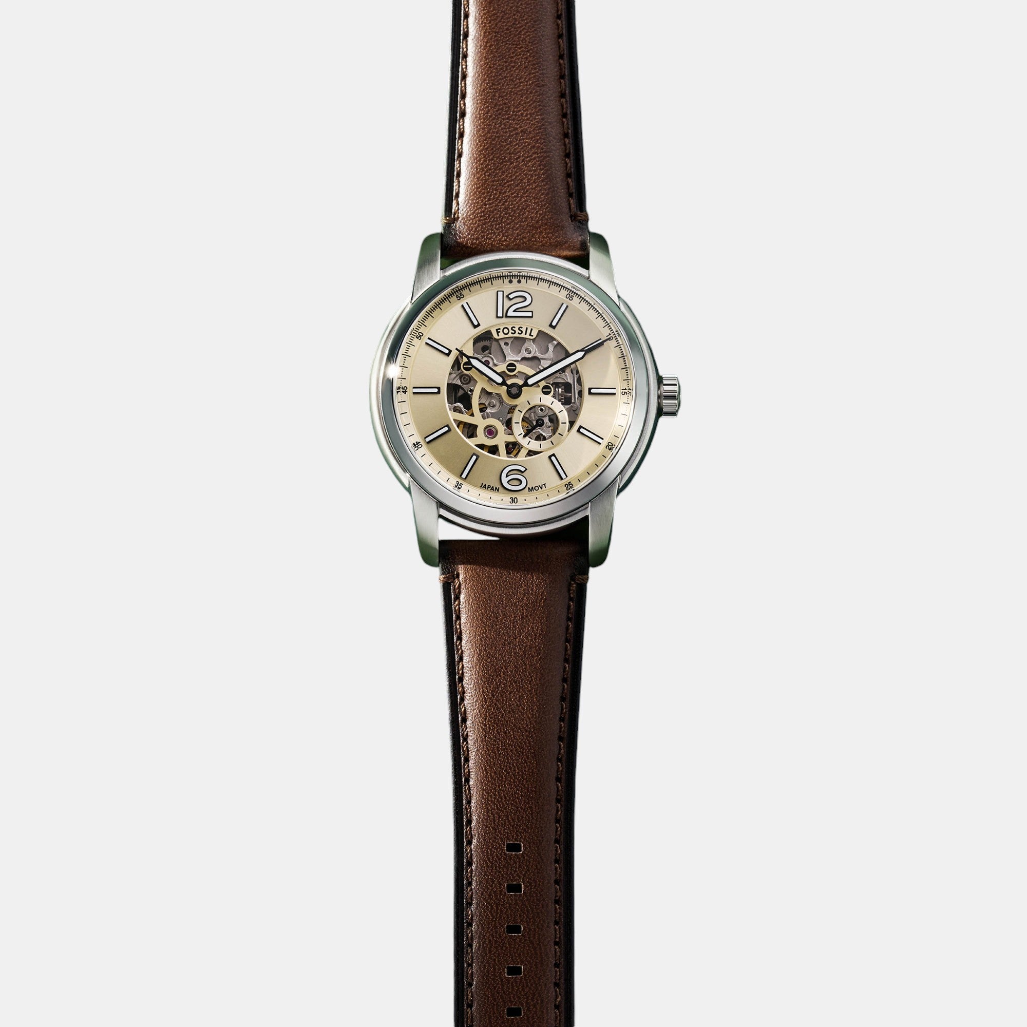Fossil Leather Cream watch