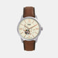 Townsman Men Automatic Cream Dial Multi-Function Leather Watch ME3266