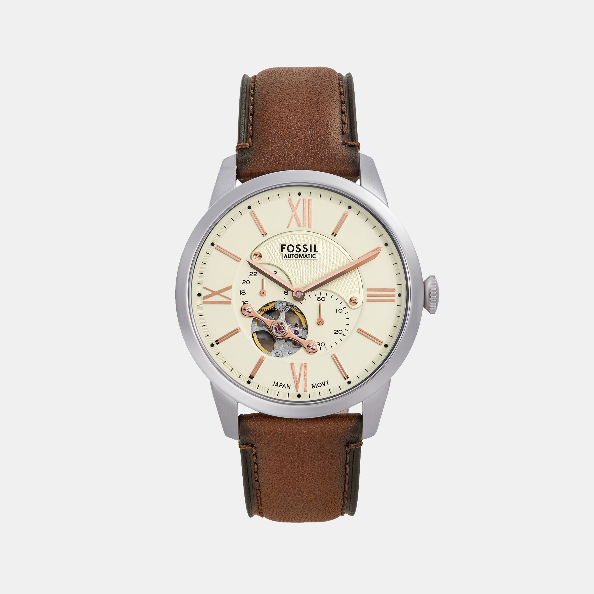 Fossil Round Cream Multi-Function watch