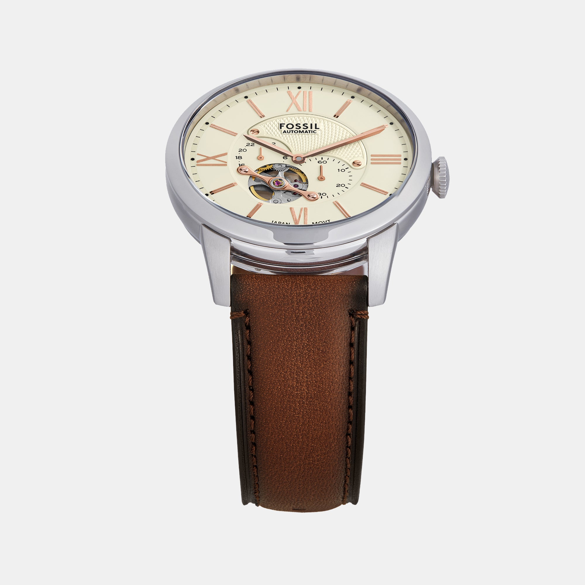 Fossil Men Round Cream watch