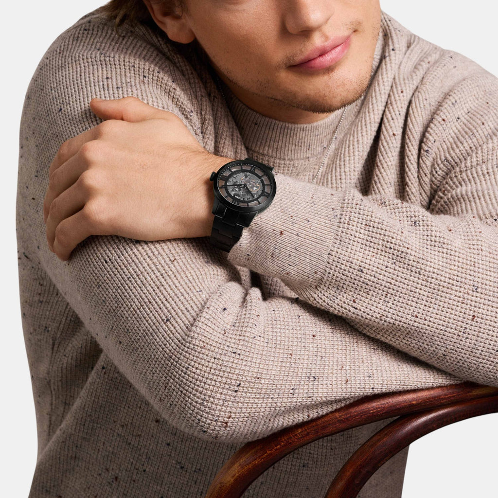 Men Mechanical Clear Dial Analog Stainless Steel Watch ME3269