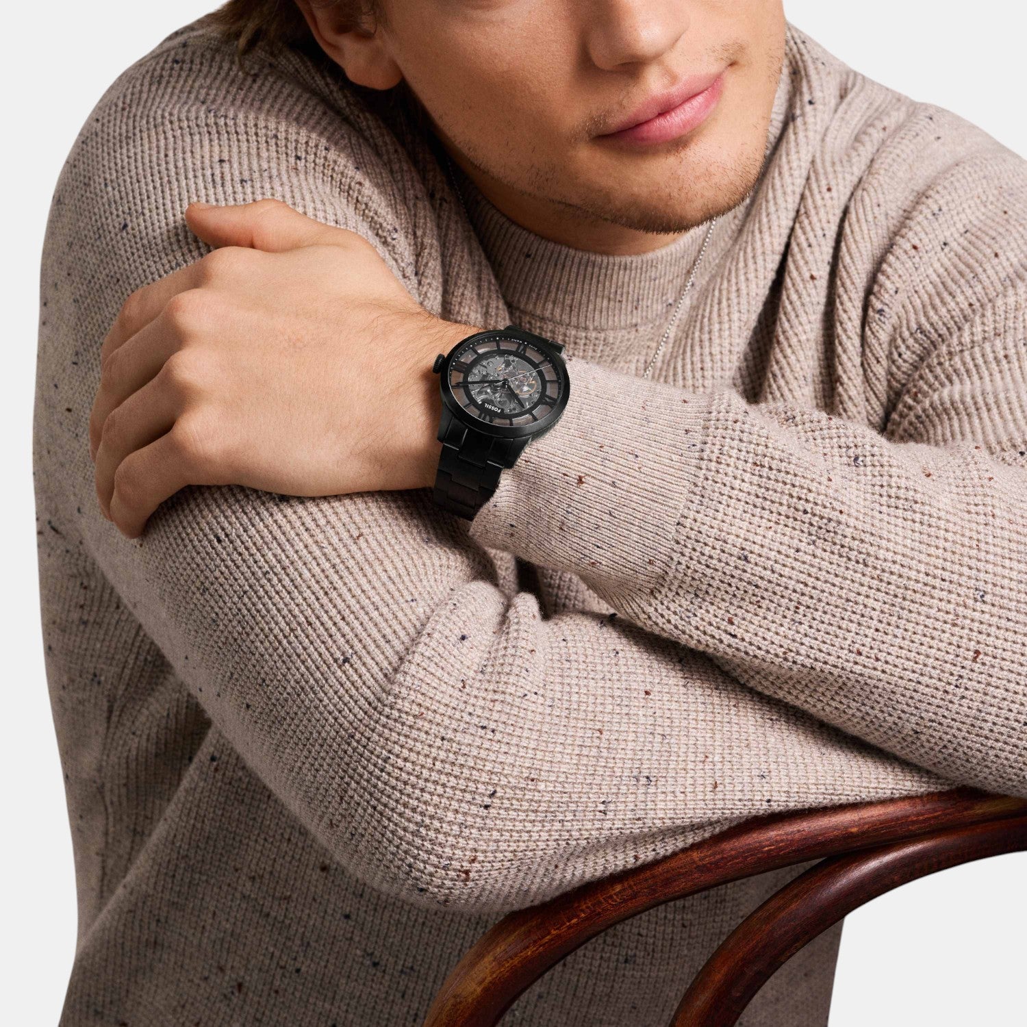 Men Mechanical Clear Dial Analog Stainless Steel Watch ME3269