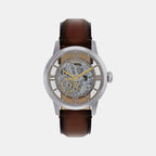 Townsman Men Automatic Silver Dial Analog Leather Watch ME3270