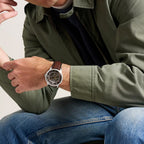 Townsman Men Automatic Silver Dial Analog Leather Watch ME3270