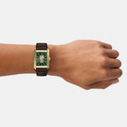 Carraway Men Automatic Green Dial Analog Leather Watch ME3271