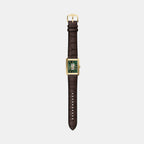 Carraway Men Automatic Green Dial Analog Leather Watch ME3271