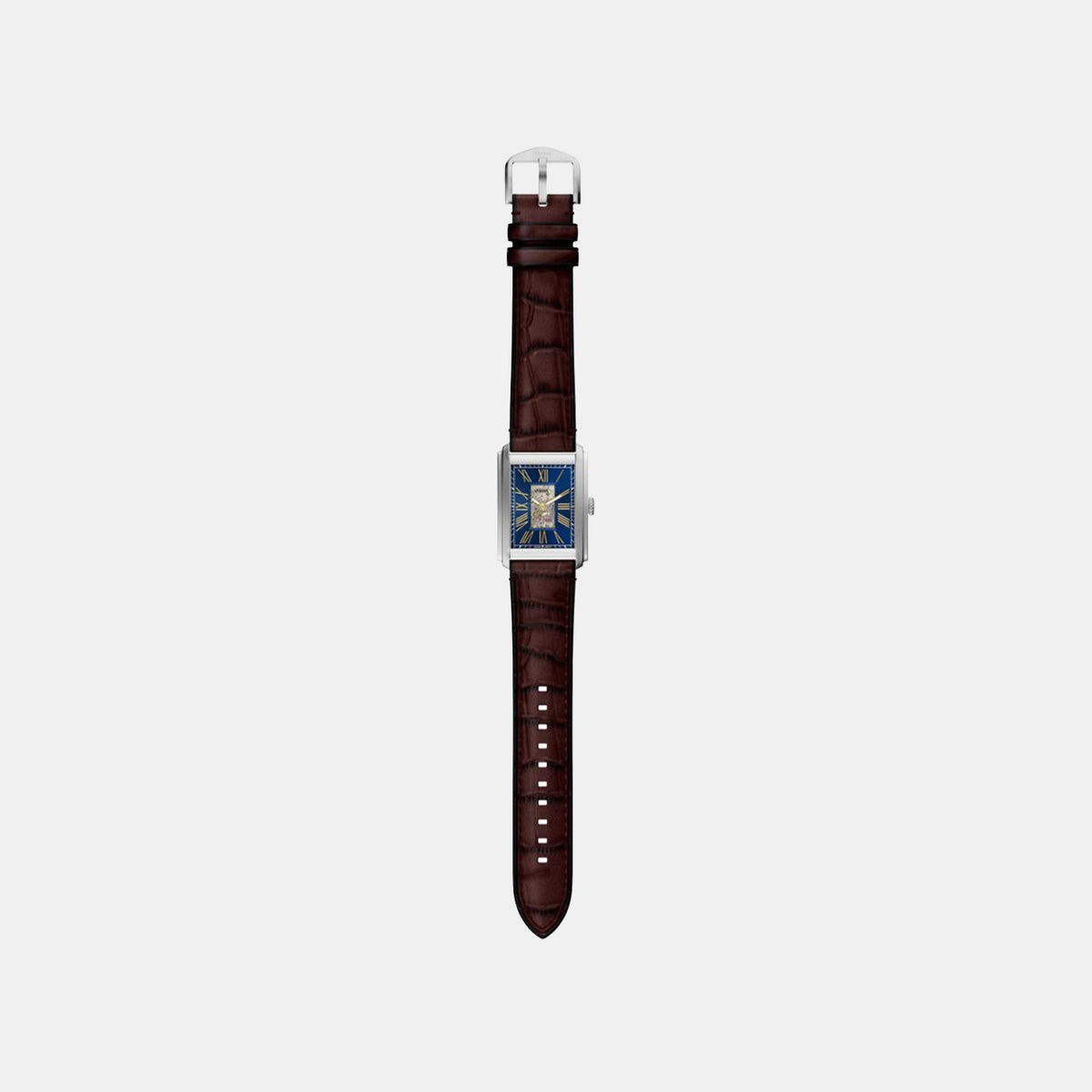 Carraway Men Automatic Blue Dial Analog Leather Watch ME3273