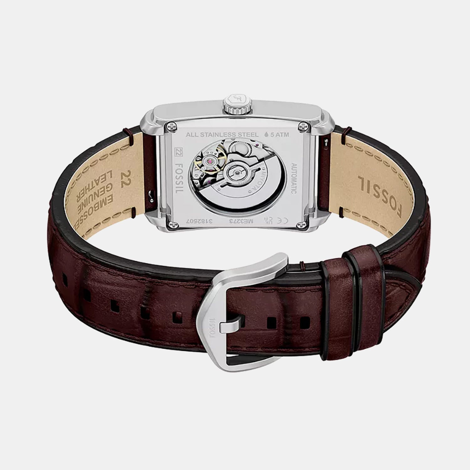 Carraway Men Automatic Blue Dial Analog Leather Watch ME3273