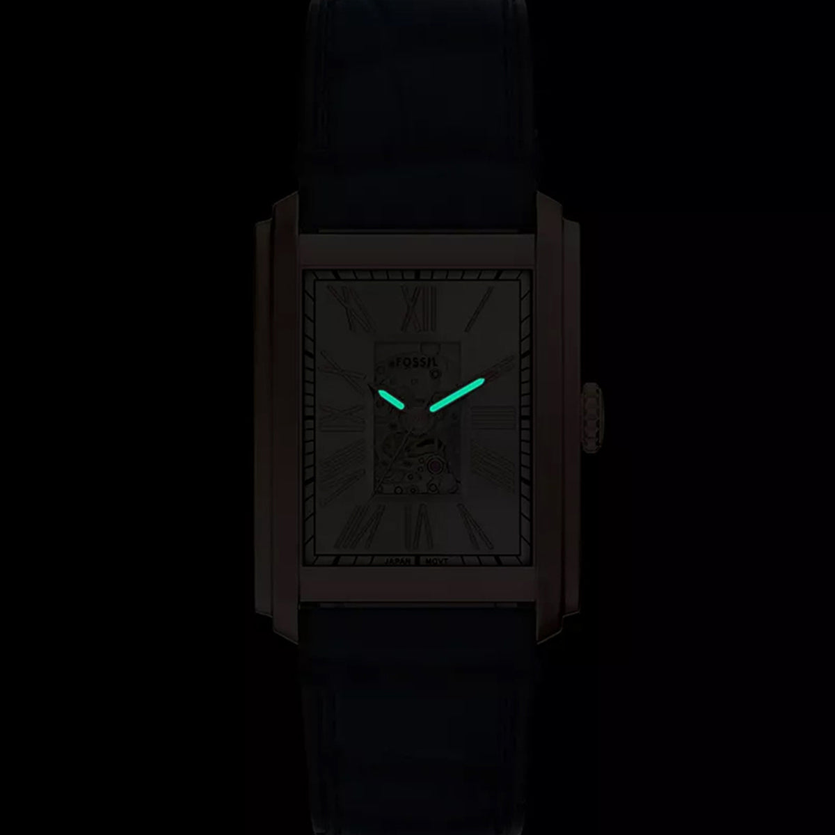 Carraway Men Automatic Silver Dial Analog Leather Watch ME3274