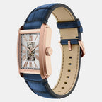 Carraway Men Automatic Silver Dial Analog Leather Watch ME3274
