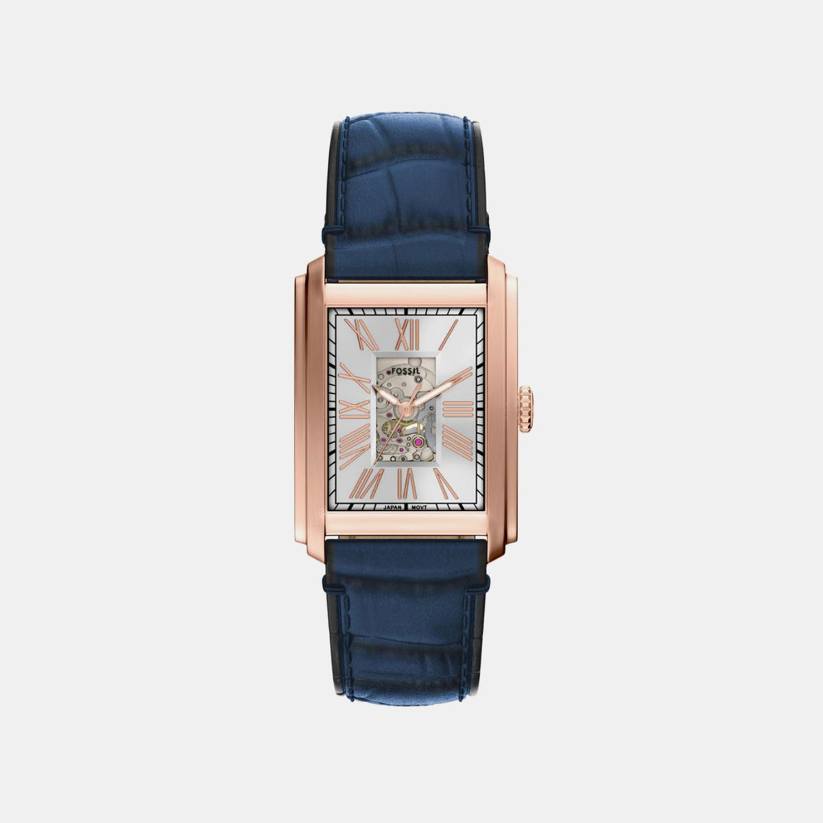 Carraway Men Automatic Silver Dial Analog Leather Watch ME3274