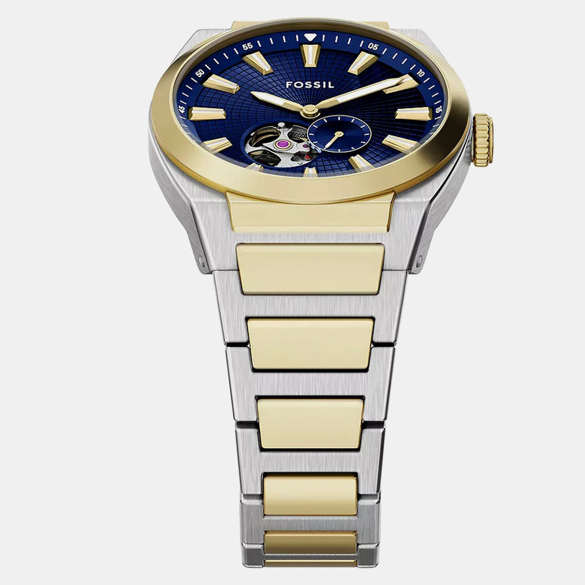 Everett Men Automatic Blue Dial Analog Stainless Steel Watch ME3275