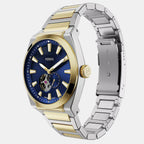Everett Men Automatic Blue Dial Chronograph Stainless Steel Watch ME3275