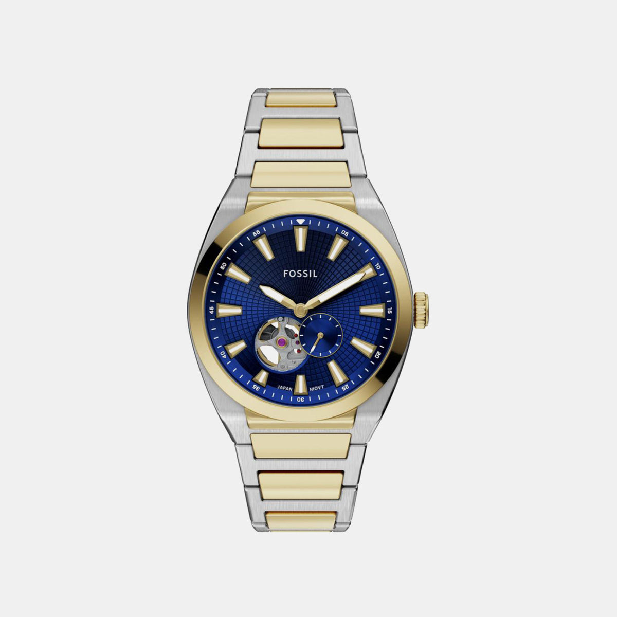 Everett Men Automatic Blue Dial Analog Stainless Steel Watch ME3275