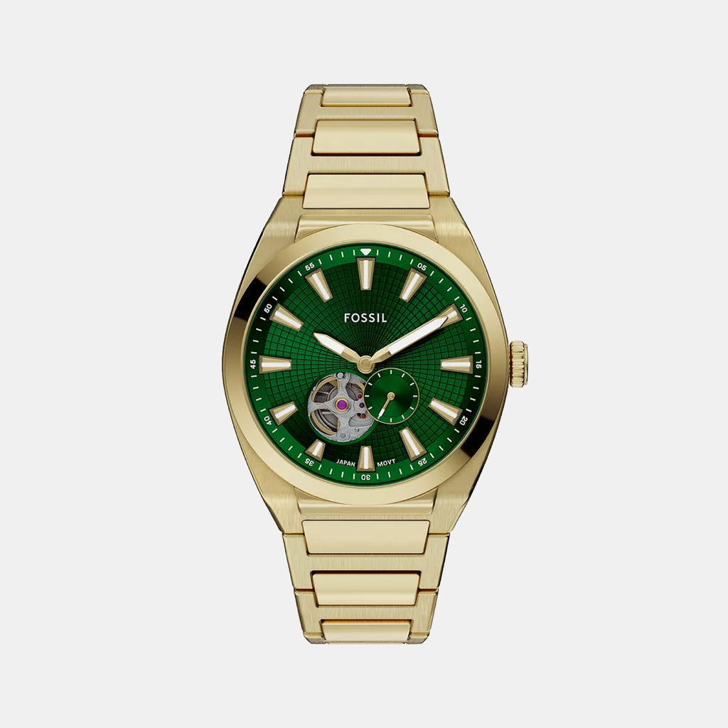 Everett Men Automatic Green Dial Analog Stainless Steel Watch ME3276