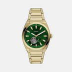 Everett Men Automatic Green Dial Analog Stainless Steel Watch ME3276