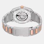 Everett Men Automatic Black Dial Analog Stainless Steel Watch ME3277