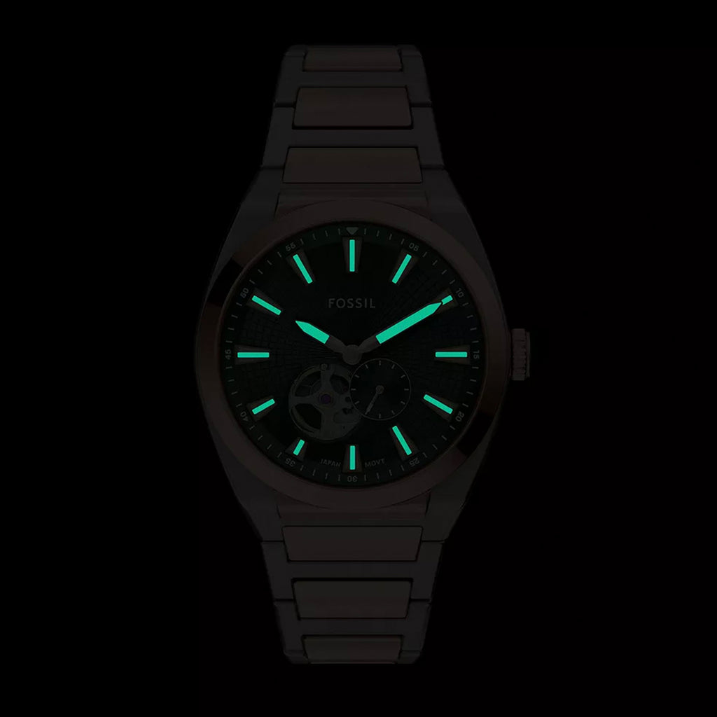 Everett Men Automatic Black Dial Analog Stainless Steel Watch ME3277