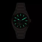 Everett Men Automatic Black Dial Analog Stainless Steel Watch ME3277