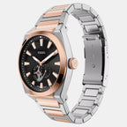 Everett Men Automatic Black Dial Analog Stainless Steel Watch ME3277