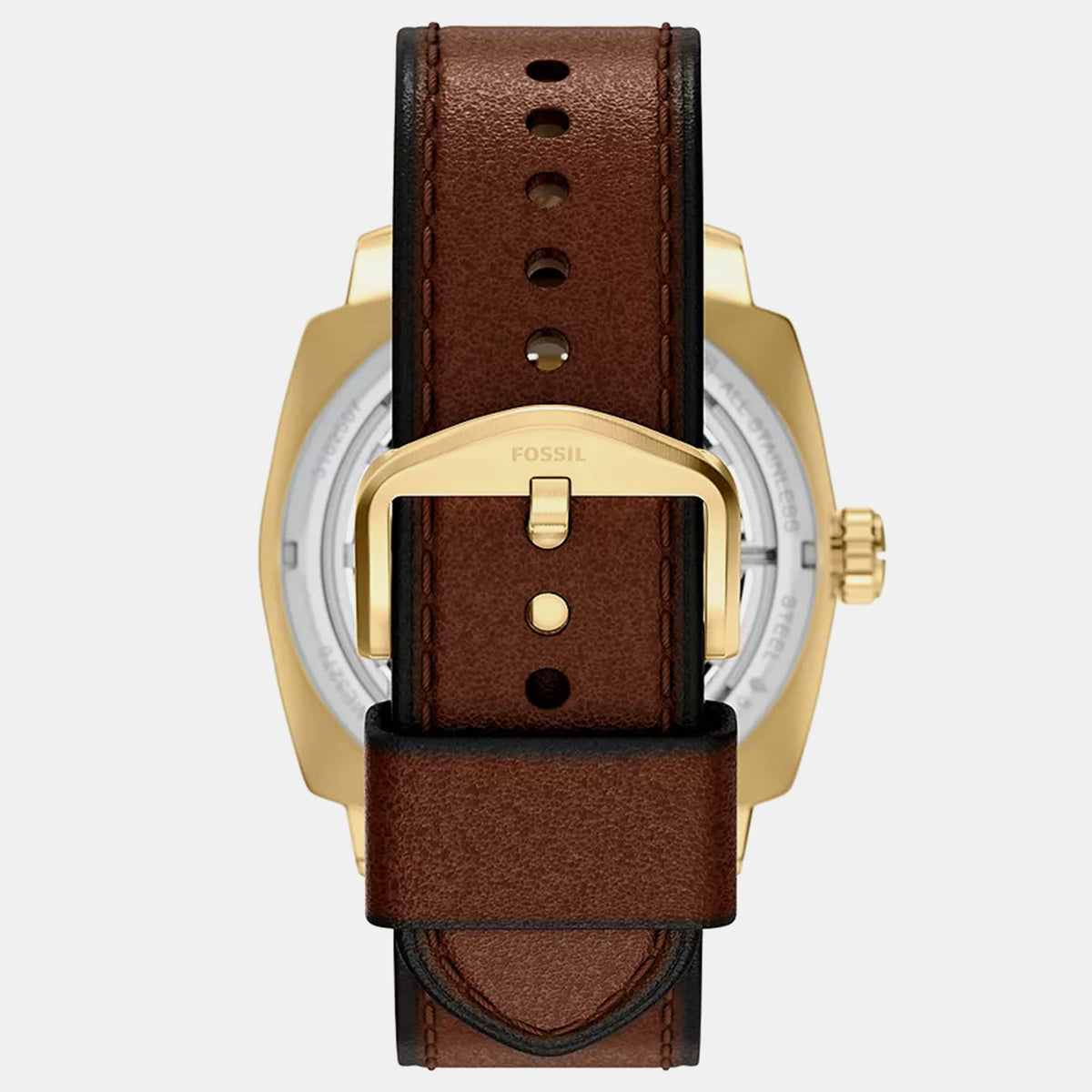 Machine Men Automatic Gold Dial Analog Leather Watch ME3278