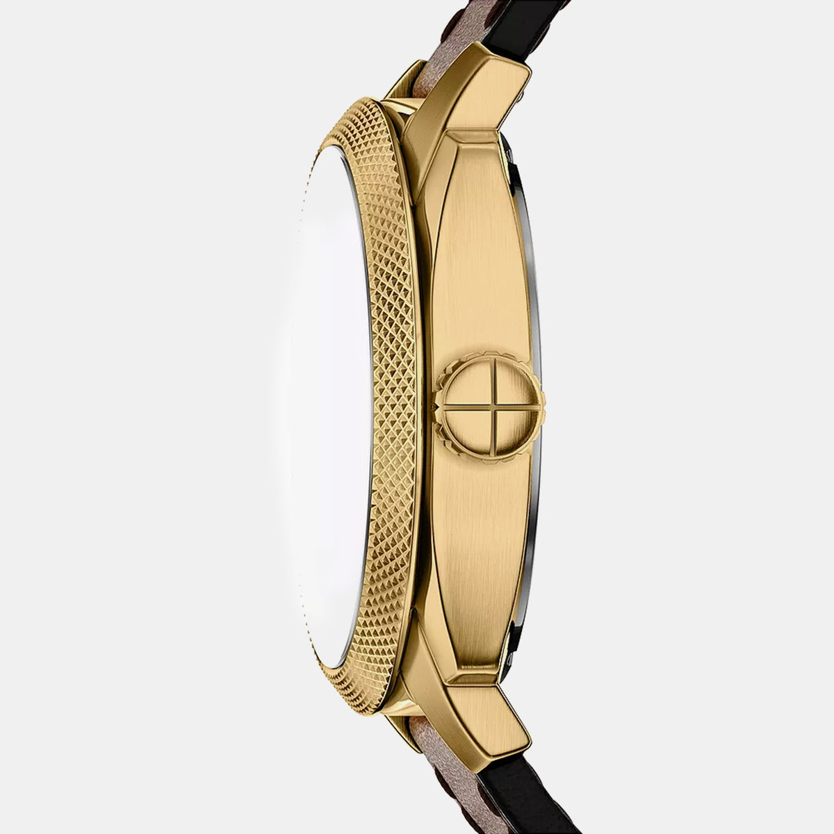Machine Men Automatic Gold Dial Analog Leather Watch ME3278