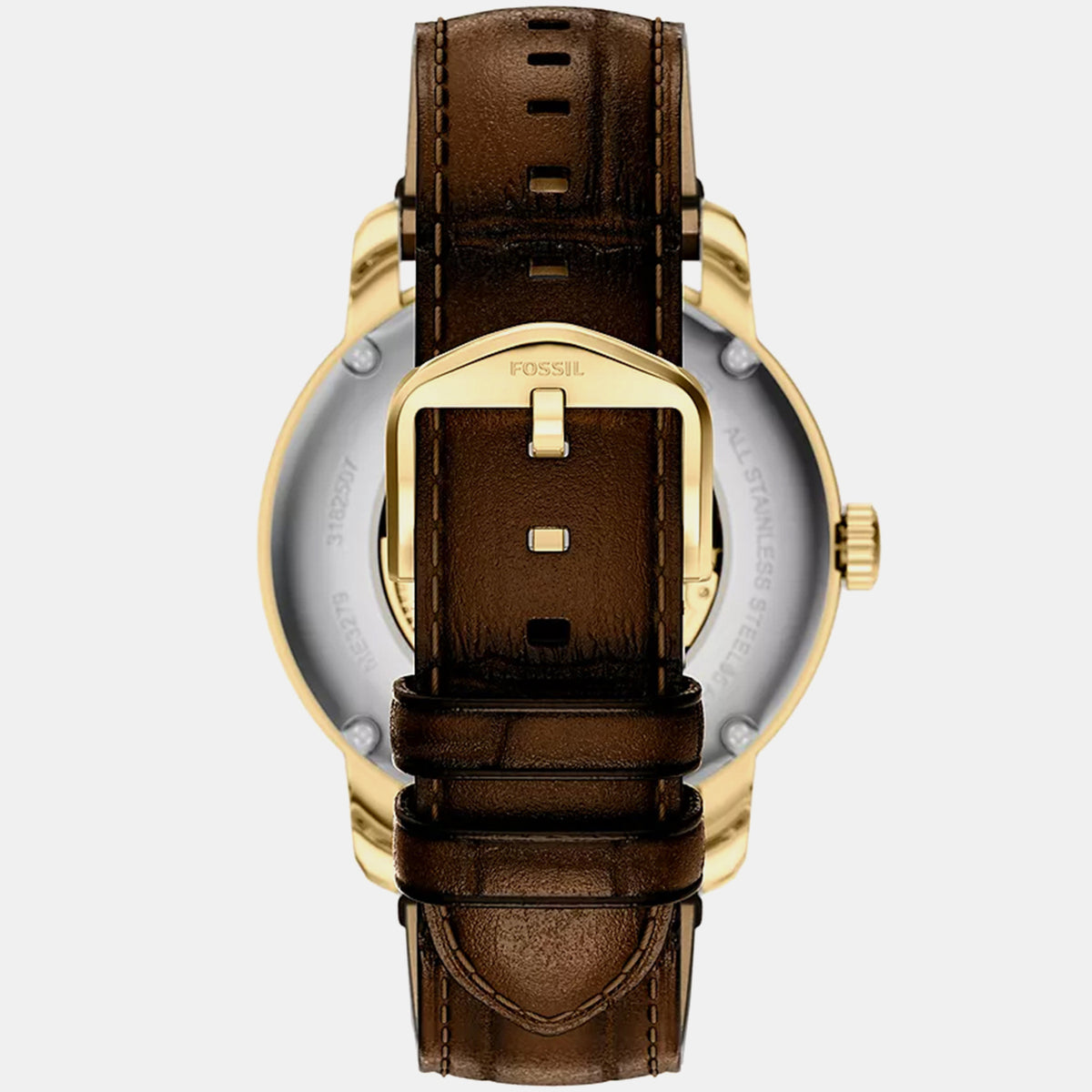 Heritage Men Automatic Gold Dial Analog Leather Watch ME3279